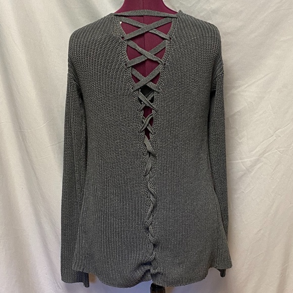 Love tree back laced, open front cardigan - Picture 1 of 6